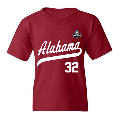 Alabama - NCAA Baseball : Braylon Myers - NCAA® Replica Shersey Youth T-Shirt-0