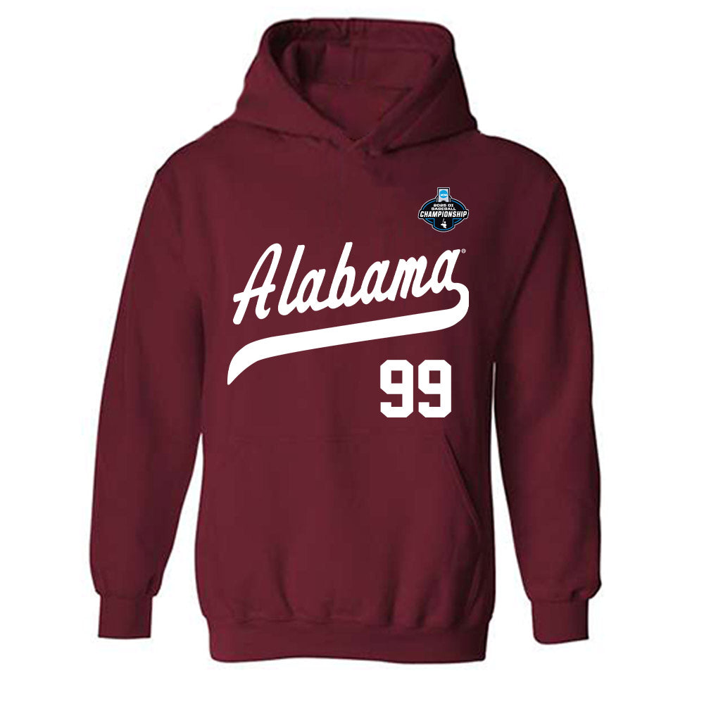 Alabama - NCAA Baseball : Austin Morris - NCAA® Replica Shersey Hooded Sweatshirt-0