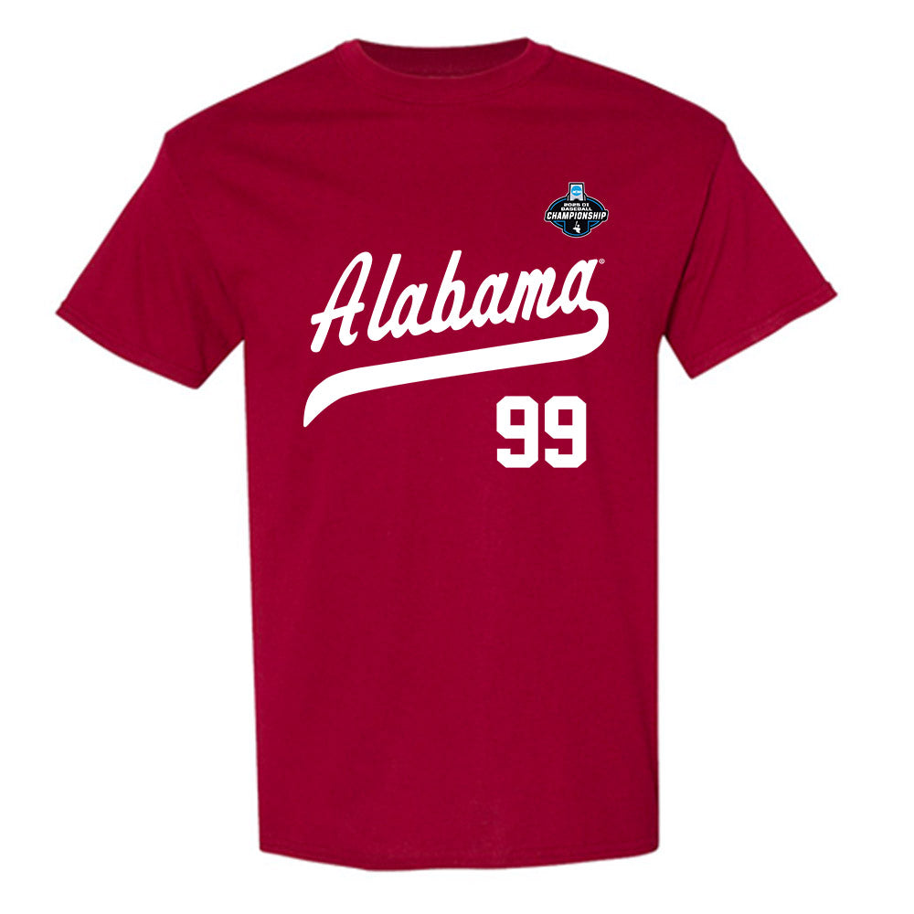 Alabama - NCAA Baseball : Austin Morris - NCAA® Replica Shersey T-Shirt-0