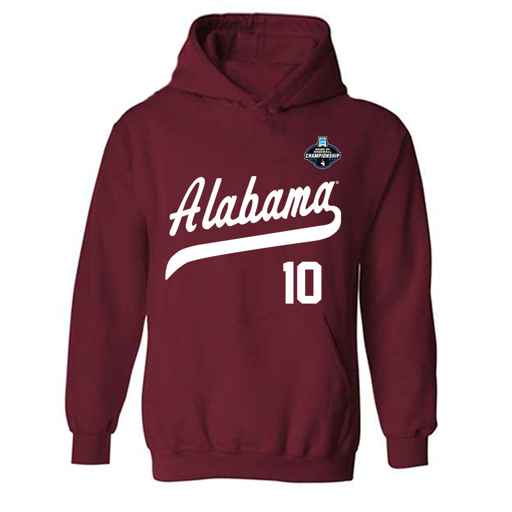 Alabama - NCAA Baseball : Brady Neal - NCAA® Replica Shersey Hooded Sweatshirt-0