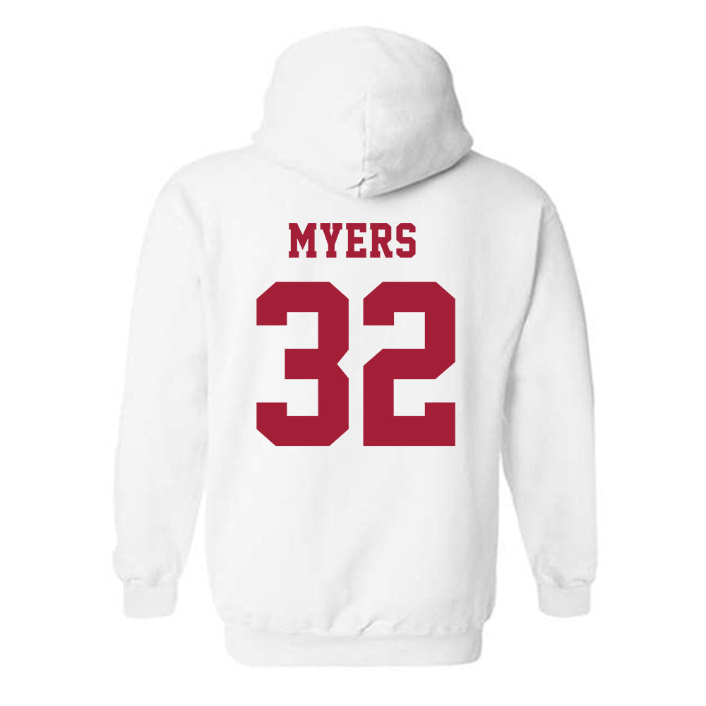 Alabama - NCAA Baseball : Braylon Myers - NCAA® Replica Shersey Hooded Sweatshirt-1