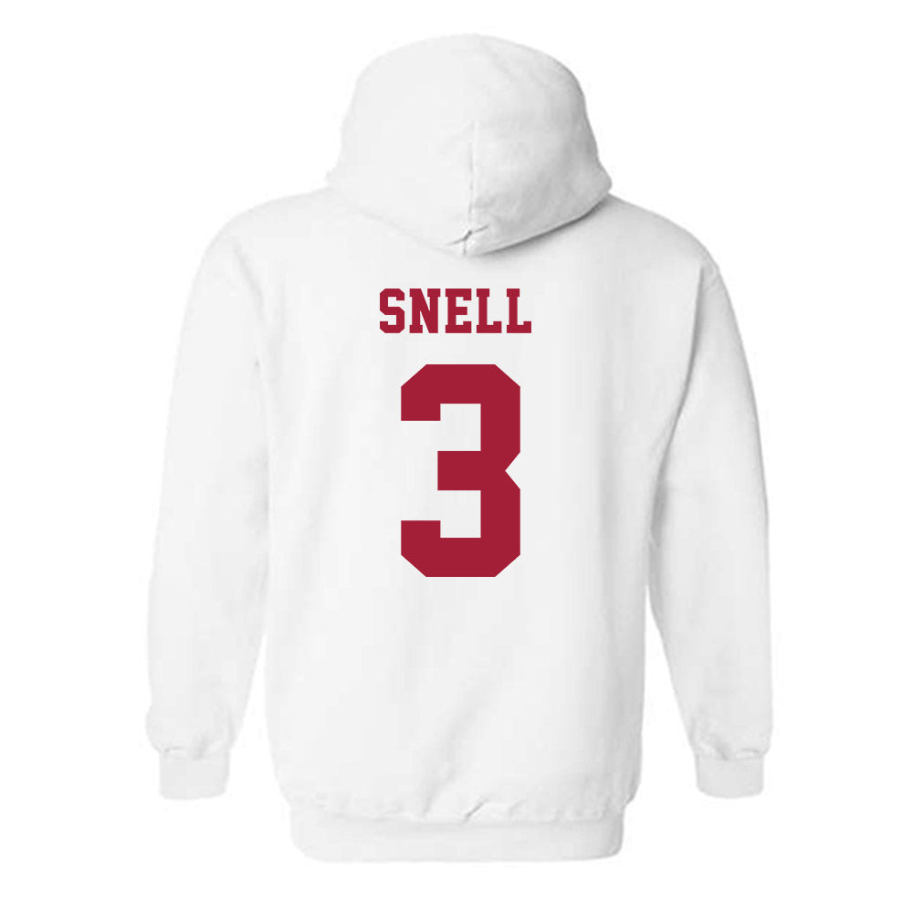 Alabama - NCAA Baseball : Kade Snell - NCAA® Replica Shersey Hooded Sweatshirt-1