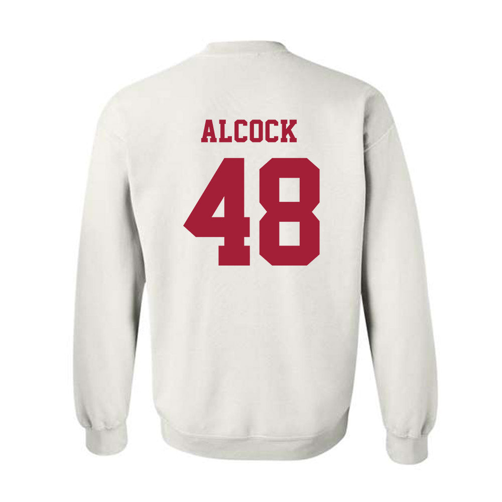 Alabama - NCAA Baseball : Bobby Alcock - NCAA® Replica Shersey Crewneck Sweatshirt-1