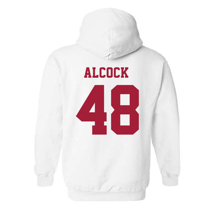 Alabama - NCAA Baseball : Bobby Alcock - NCAA® Replica Shersey Hooded Sweatshirt-1