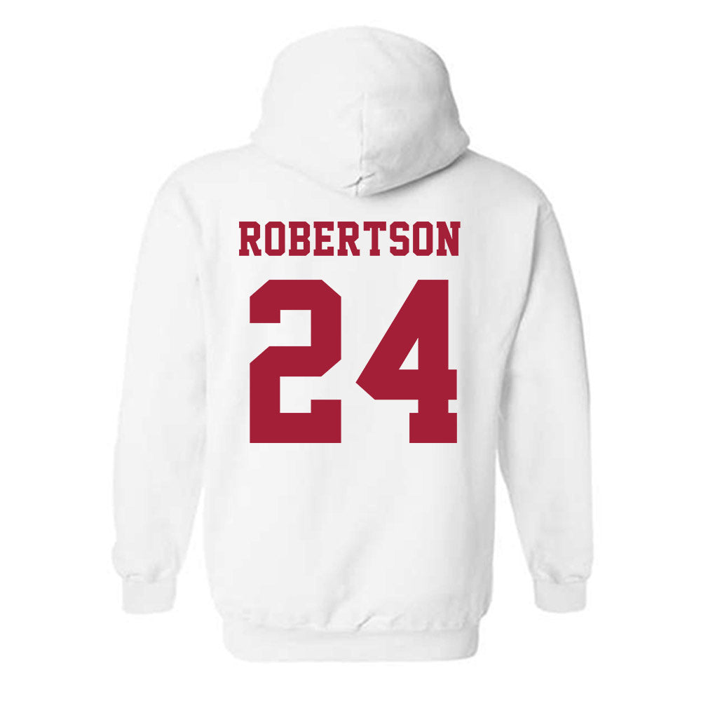 Alabama - NCAA Baseball : Tate Robertson - NCAA® Replica Shersey Hooded Sweatshirt-1