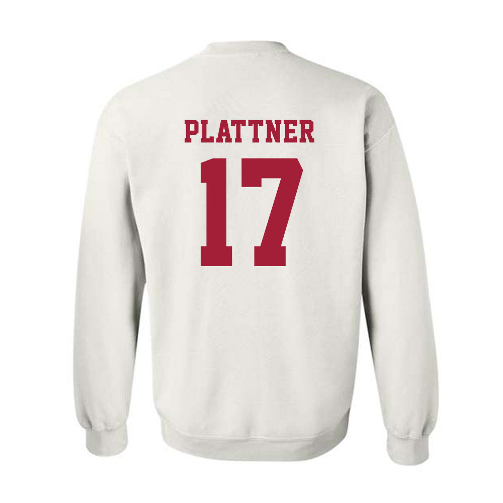 Alabama - NCAA Baseball : Will Plattner - NCAA® Replica Shersey Crewneck Sweatshirt-1