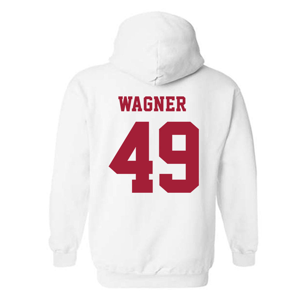 Alabama - NCAA Baseball : Nash Wagner - NCAA® Replica Shersey Hooded Sweatshirt-1