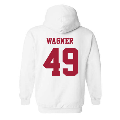 Alabama - NCAA Baseball : Nash Wagner - NCAA® Replica Shersey Hooded Sweatshirt-1