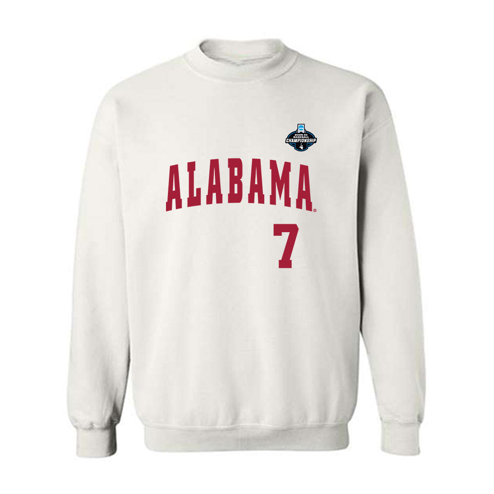 Alabama - NCAA Baseball : Matthew Heiberger - NCAA® Replica Shersey Crewneck Sweatshirt-0