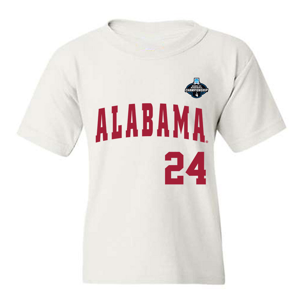 Alabama - NCAA Baseball : Tate Robertson - NCAA® Replica Shersey Youth T-Shirt-0
