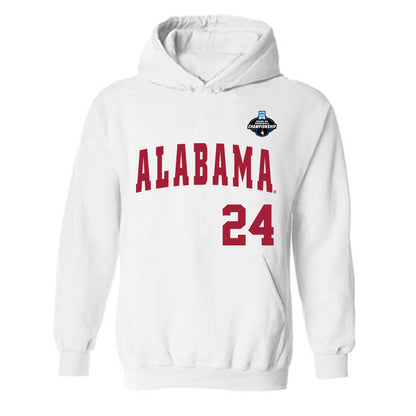 Alabama - NCAA Baseball : Tate Robertson - NCAA® Replica Shersey Hooded Sweatshirt-0