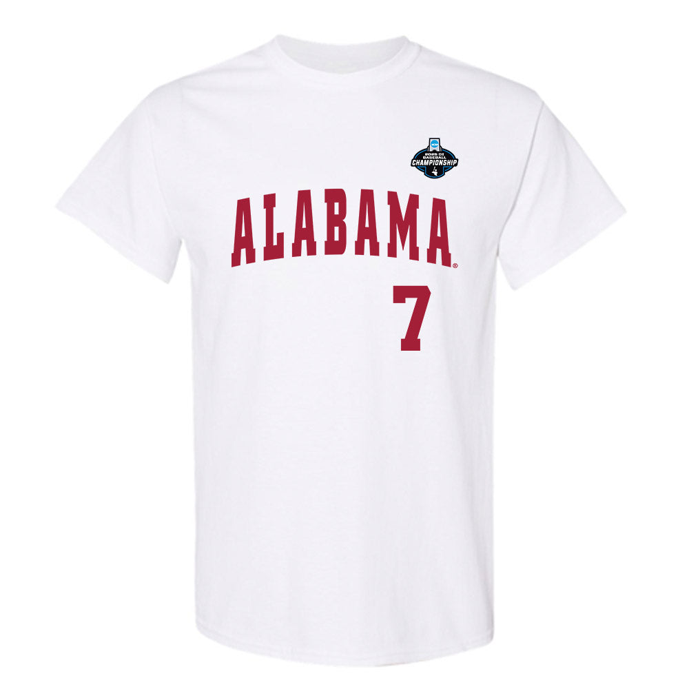 Alabama - NCAA Baseball : Matthew Heiberger - NCAA® Replica Shersey T-Shirt-0
