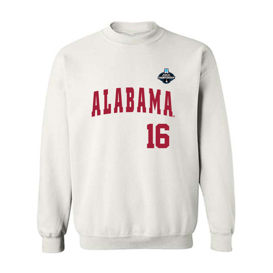 Alabama - NCAA Baseball : Bobby Alcock - NCAA® Replica Shersey Crewneck Sweatshirt-0