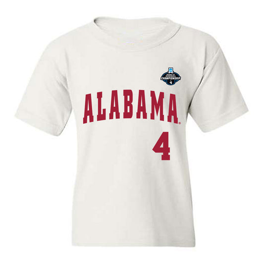 Alabama - NCAA Baseball : Brennan Holt - NCAA® Replica Shersey Youth T-Shirt-0