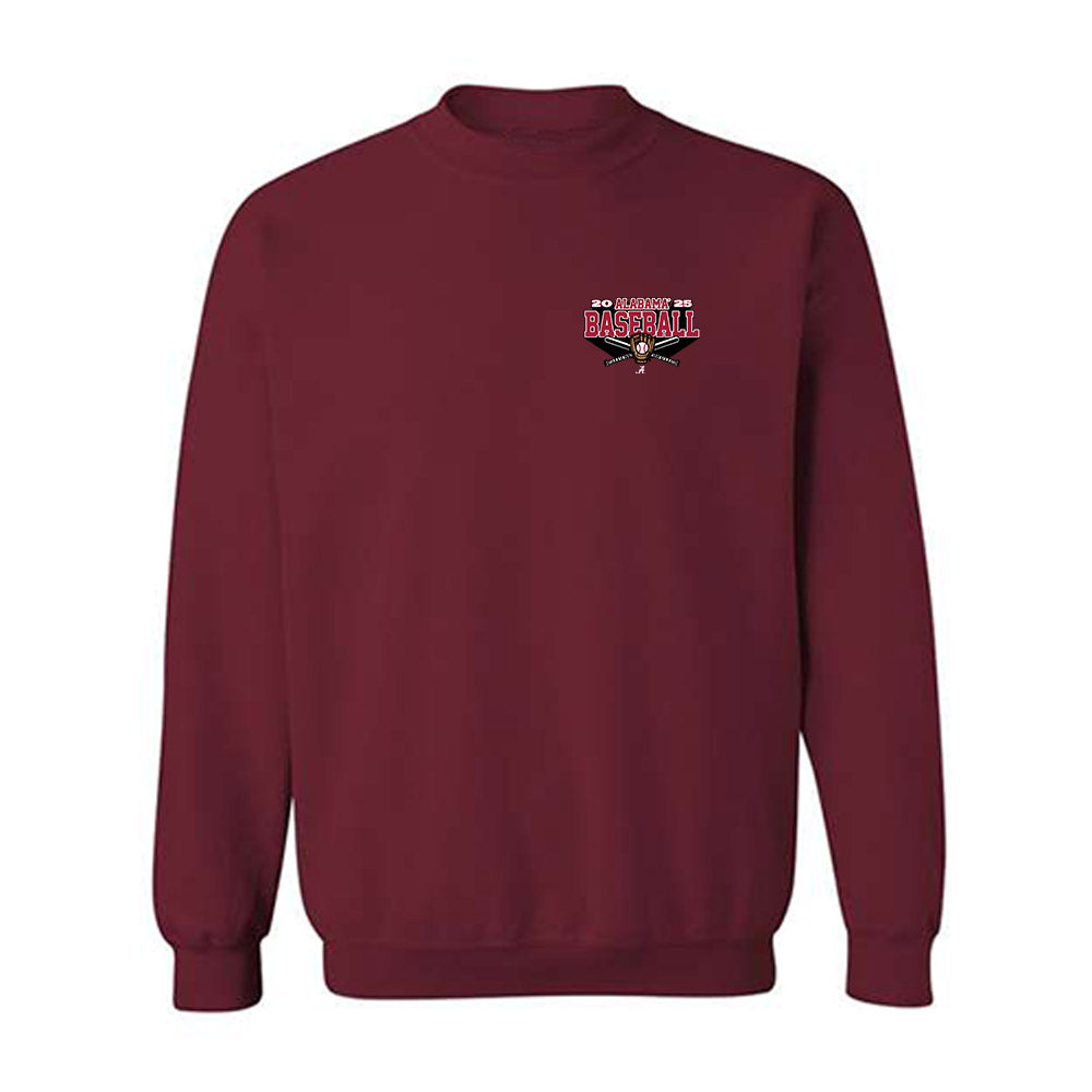 Alabama - NCAA Baseball : - Roster Tee Crewneck Sweatshirt-0