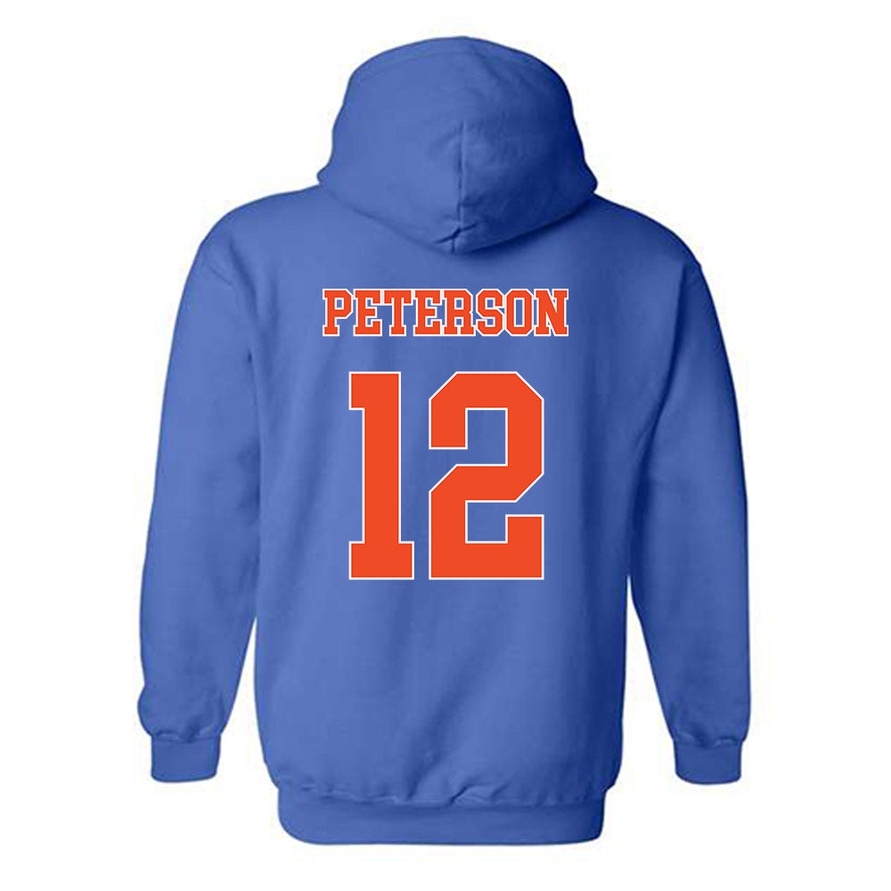 Florida - NCAA Baseball : Liam Peterson - Replica Shersey Hooded Sweatshirt-1