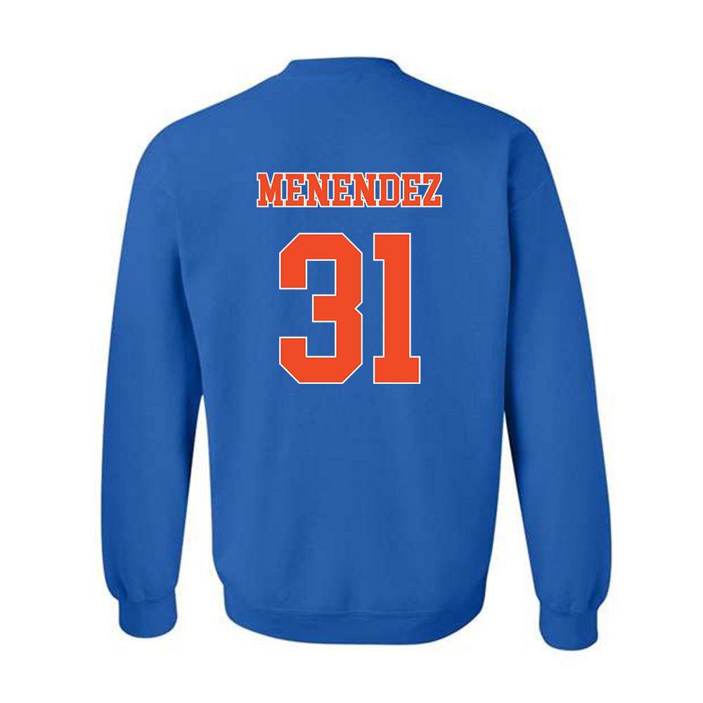 Florida - NCAA Baseball : Frank Menendez - Replica Shersey Crewneck Sweatshirt-1