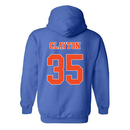 Florida - NCAA Baseball : Brock Clayton - Replica Shersey Hooded Sweatshirt-1