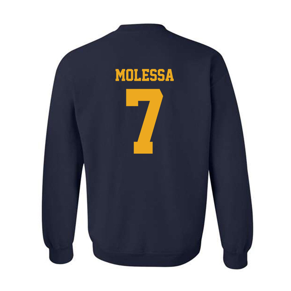 West Virginia - NCAA Baseball : Maxwell Molessa - NCAA® Replica Shersey Crewneck Sweatshirt-1