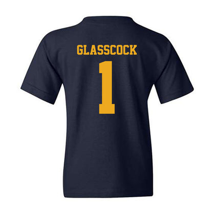 West Virginia - NCAA Baseball : JJ Glasscock - NCAA® Replica Shersey Youth T-Shirt-1