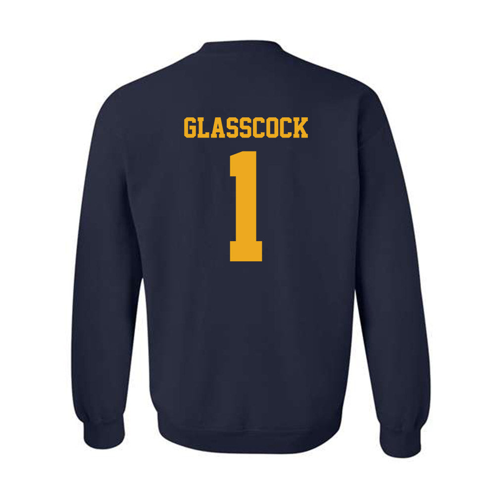 West Virginia - NCAA Baseball : JJ Glasscock - NCAA® Replica Shersey Crewneck Sweatshirt-1