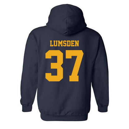West Virginia - NCAA Baseball : Benjamin Lumsden - NCAA® Replica Shersey Hooded Sweatshirt-1