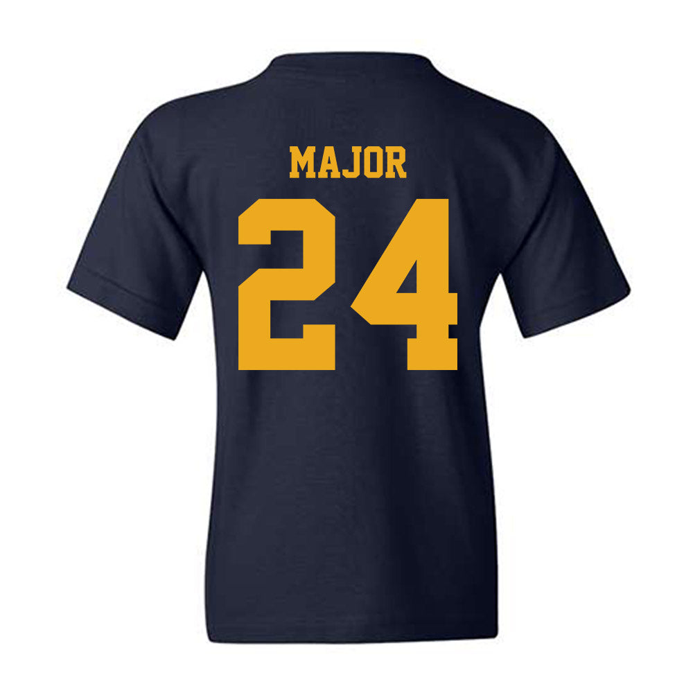 West Virginia - NCAA Baseball : Aidan Major - NCAA® Replica Shersey Youth T-Shirt-1