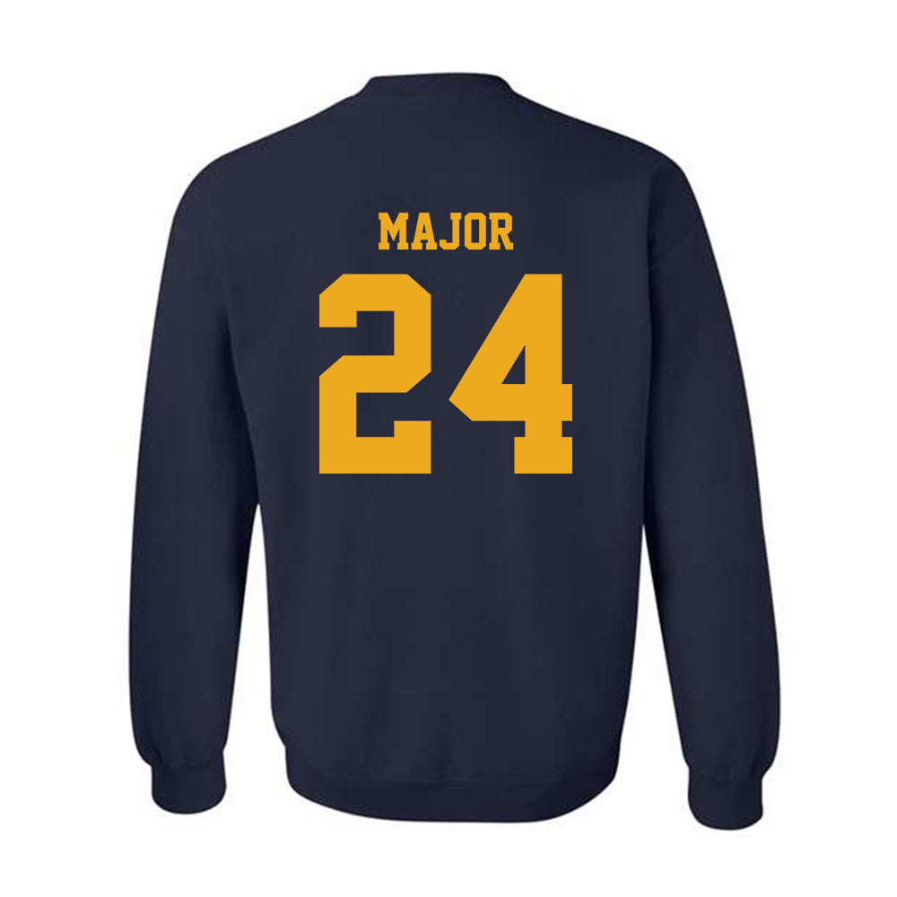 West Virginia - NCAA Baseball : Aidan Major - NCAA® Replica Shersey Crewneck Sweatshirt-1