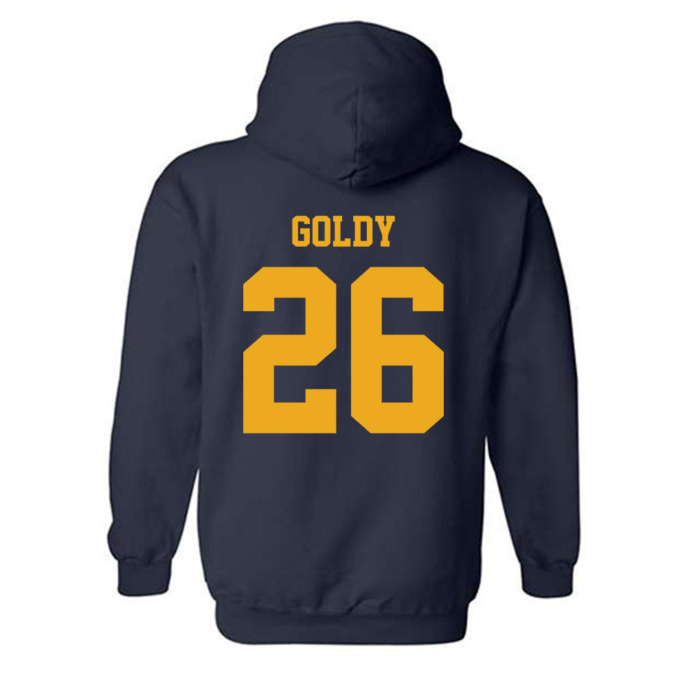 West Virginia - NCAA Baseball : Sean Goldy - NCAA® Replica Shersey Hooded Sweatshirt-1