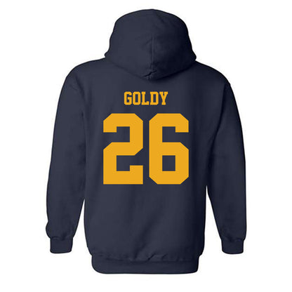 West Virginia - NCAA Baseball : Sean Goldy - NCAA® Replica Shersey Hooded Sweatshirt-1