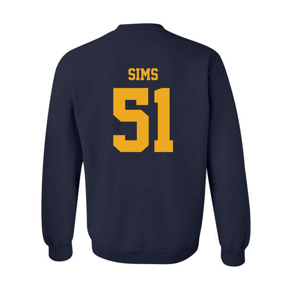 West Virginia - NCAA Baseball : Colton Sims - NCAA® Replica Shersey Crewneck Sweatshirt-1