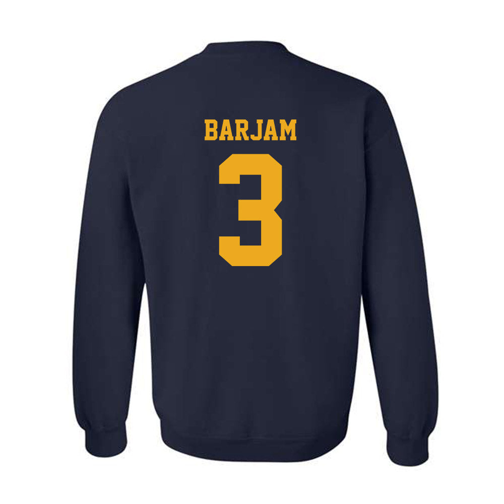 West Virginia - NCAA Baseball : Zahir Barjam - NCAA® Replica Shersey Crewneck Sweatshirt-1