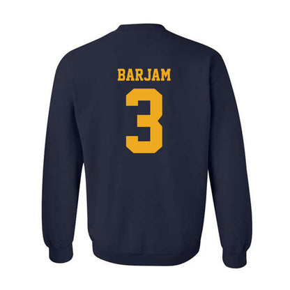 West Virginia - NCAA Baseball : Zahir Barjam - NCAA® Replica Shersey Crewneck Sweatshirt-1