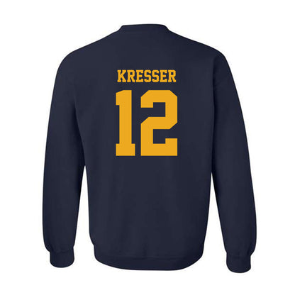 West Virginia - NCAA Baseball : Brodie Kresser - NCAA® Replica Shersey Crewneck Sweatshirt-1