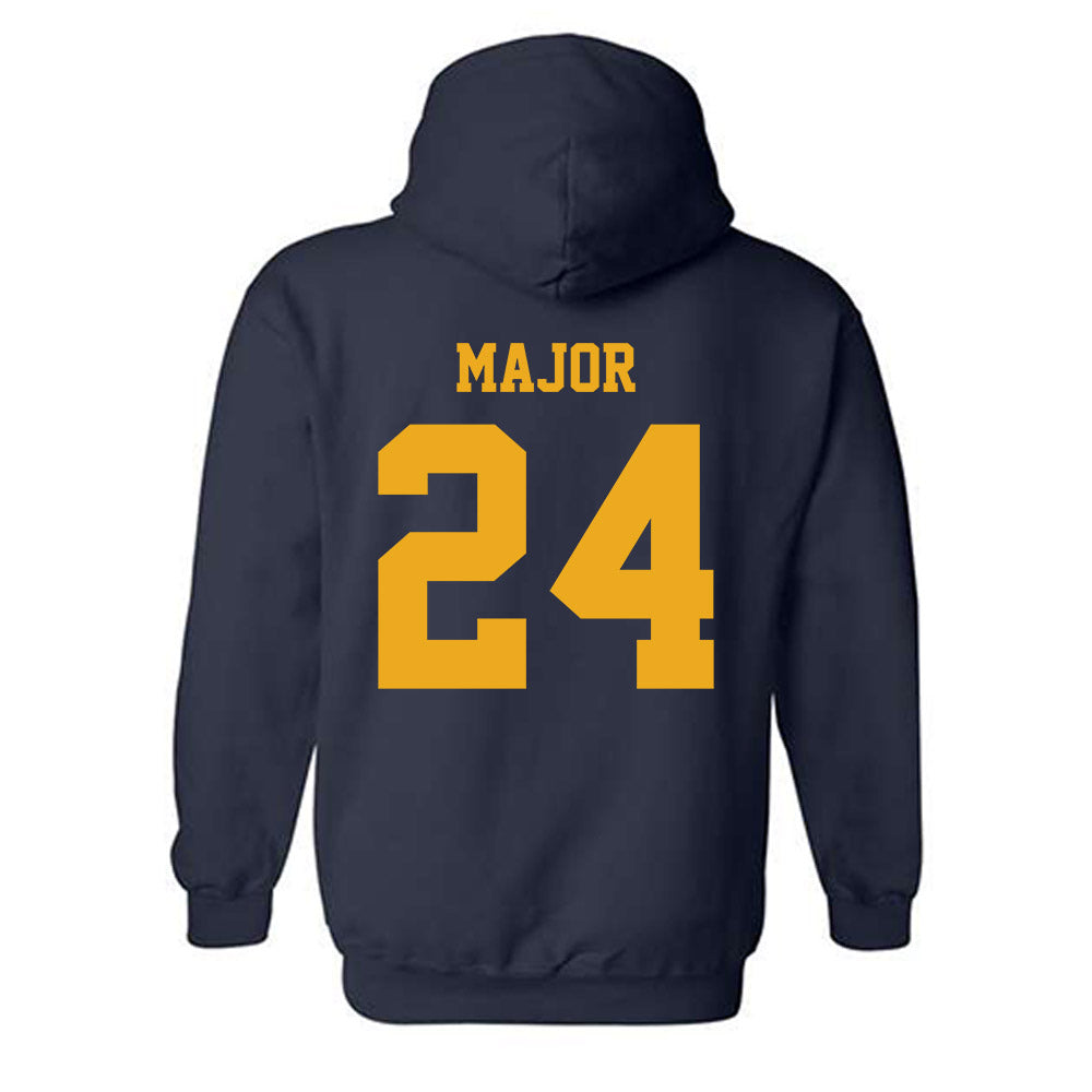 West Virginia - NCAA Baseball : Aidan Major - NCAA® Replica Shersey Hooded Sweatshirt-1