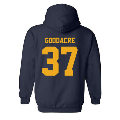 West Virginia - NCAA Baseball : Ben Goodacre - NCAA® Replica Shersey Hooded Sweatshirt-1