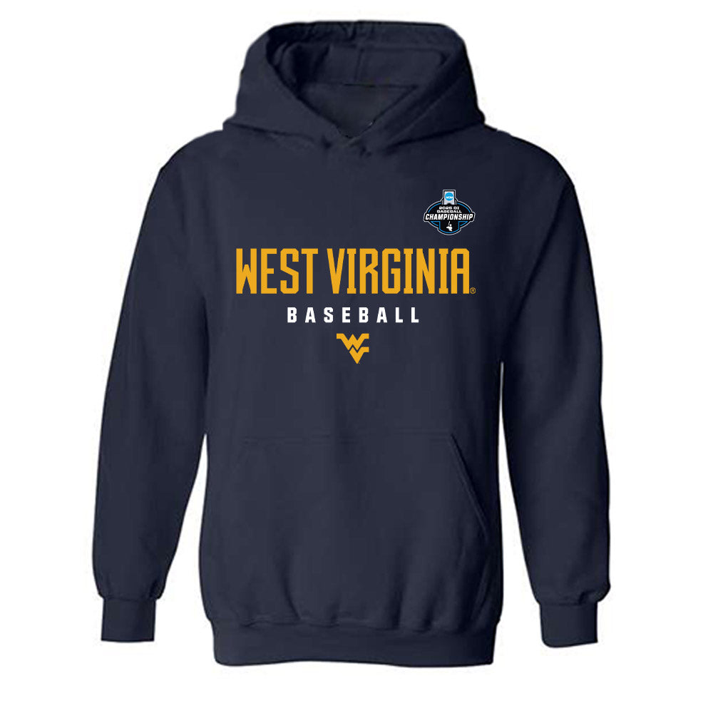 West Virginia - NCAA Baseball : Benjamin Lumsden - NCAA® Replica Shersey Hooded Sweatshirt-0