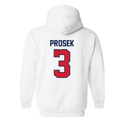 Ole Miss - NCAA Baseball : Cole Prosek - NCAA® Replica Shersey Hooded Sweatshirt-1