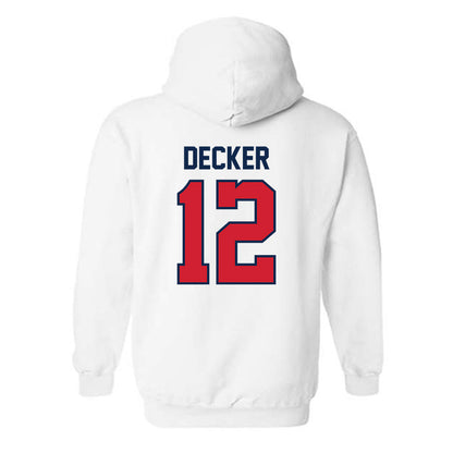 Ole Miss - NCAA Baseball : Dominic Decker - NCAA® Replica Shersey Hooded Sweatshirt-1
