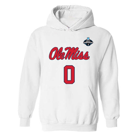 Ole Miss - NCAA Baseball : Brady McCormack - NCAA® Replica Shersey Hooded Sweatshirt-0