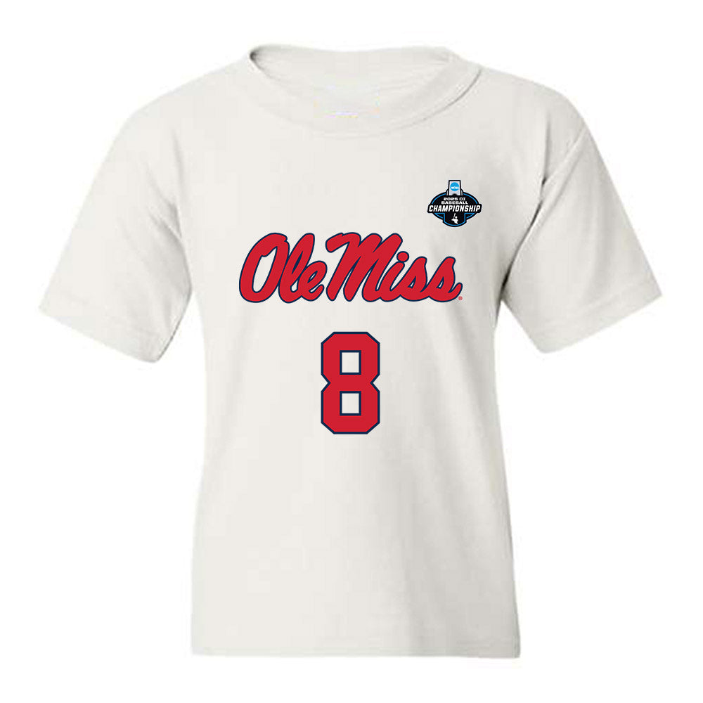 Ole Miss - NCAA Baseball : Tate Sirmans - NCAA® Replica Shersey Youth T-Shirt-0