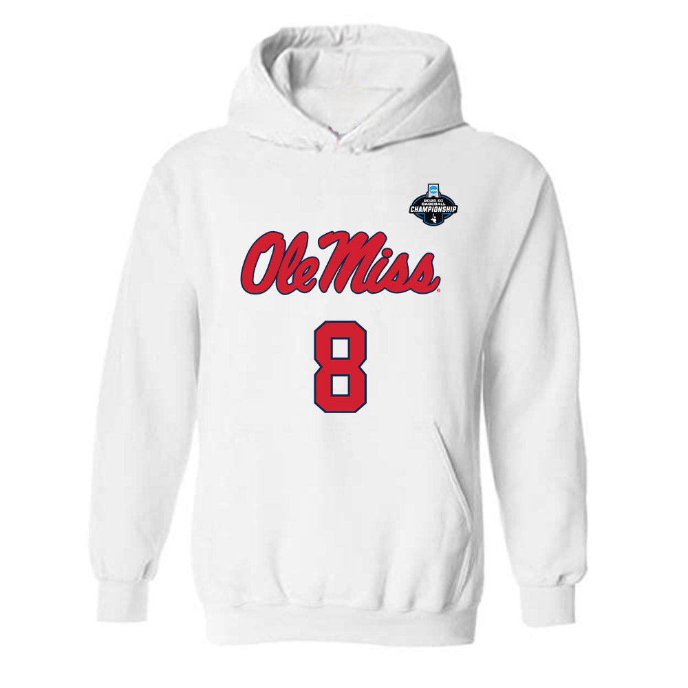 Ole Miss - NCAA Baseball : Tate Sirmans - NCAA® Replica Shersey Hooded Sweatshirt-0