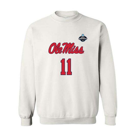 Ole Miss - NCAA Baseball : William Cutshall - NCAA® Replica Shersey Crewneck Sweatshirt-0