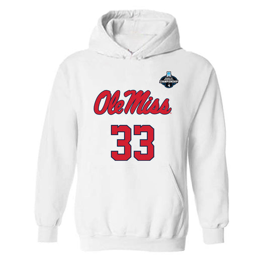 Ole Miss - NCAA Baseball : Landon Koenig - NCAA® Replica Shersey Hooded Sweatshirt-0