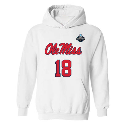 Ole Miss - NCAA Baseball : Greyson Parker - NCAA® Replica Shersey Hooded Sweatshirt-0