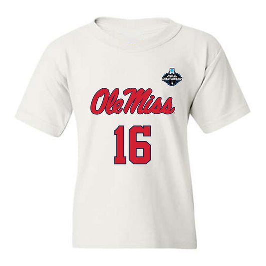 Ole Miss - NCAA Baseball : Brayden Jones - NCAA® Replica Shersey Youth T-Shirt-0