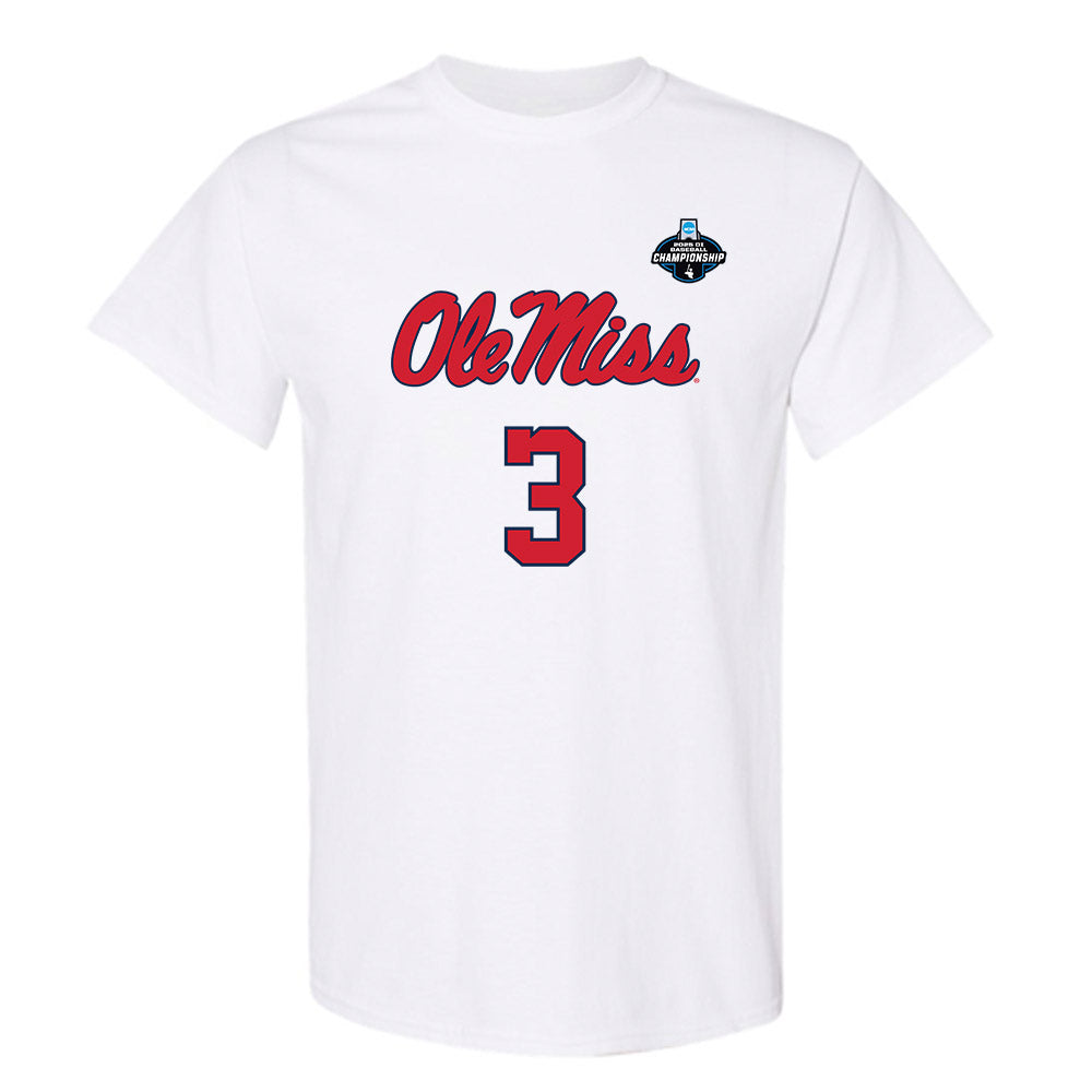 Ole Miss - NCAA Baseball : Cole Prosek - NCAA® Replica Shersey T-Shirt-0