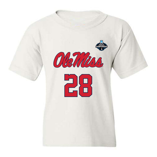 Ole Miss - NCAA Baseball : Noah Allen - NCAA® Replica Shersey Youth T-Shirt-0