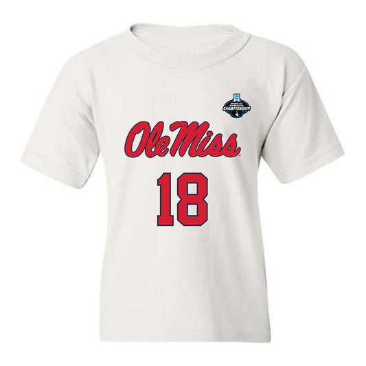 Ole Miss - NCAA Baseball : Greyson Parker - NCAA® Replica Shersey Youth T-Shirt-0