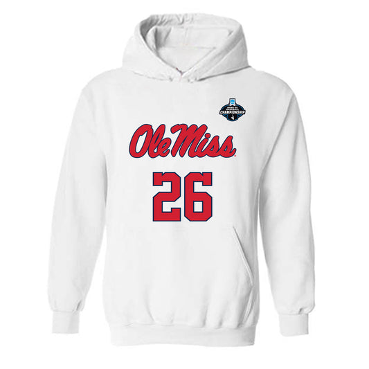 Ole Miss - NCAA Baseball : Hunter Elliott - NCAA® Replica Shersey Hooded Sweatshirt-0